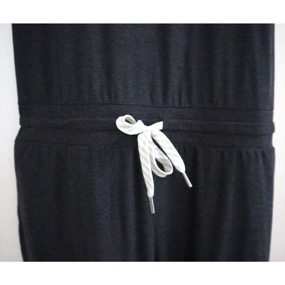 Vuori Women's Sz S Charcoal Gray Heather Racerback One-Piece Lux Jumpsuit - Picture 5 of 10